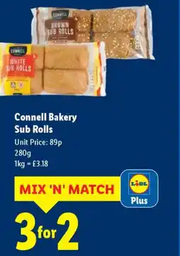 Lidl Connell Bakery Sub Rolls offer