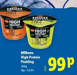 Lidl Milbona High Protein Pudding offer