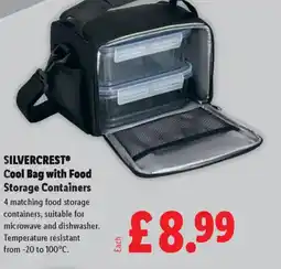 Lidl SILVERCREST Cool Bag with Food Storage Containers offer