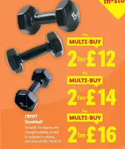 Lidl CRIVIT Dumbbell offer