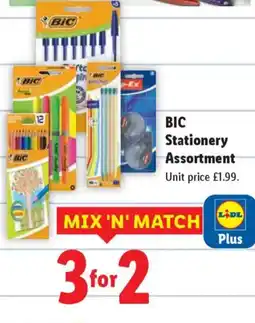 Lidl BIC Stationery Assortment offer