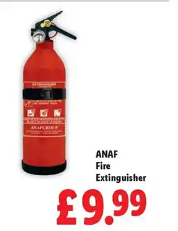Lidl ANAF Fire Extinguisher offer