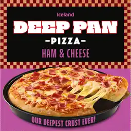 Iceland Iceland Deep Pan Pizza Ham & Cheese 400g offer