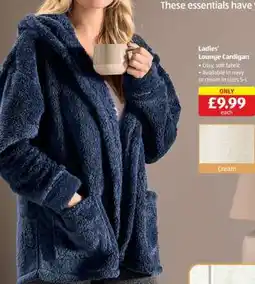 Aldi Ladies' Lounge Cardigan offer