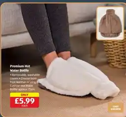 Aldi Premium Hot Water Bottle offer