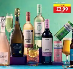 Aldi No and Low Alcohol Drinks offer