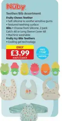 Aldi Nuby Teether/Bib Assortment offer