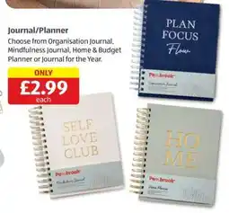 Aldi Journal/Planner offer