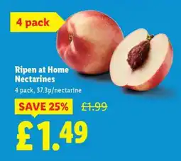 Lidl Ripen at Home Nectarines offer