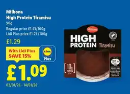 Lidl Milbona High Protein Tiramisu offer