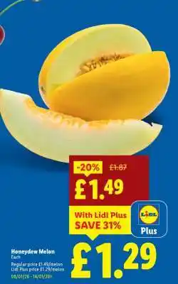 Lidl Honeydew Melon offer