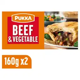 Iceland Pukka 2 Beef & Vegetable Pies offer