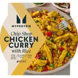 Iceland Myprotein Chip Shop Chicken Curry with Rice 550g offer