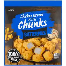 Iceland Iceland Buttermilk Chicken Breast Fillet Chunks 500g offer