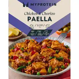 Iceland Myprotein Chicken & Chorizo Paella 500g offer