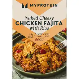 Iceland Myprotein Naked Cheesy Chicken Fajita with Rice 350g offer