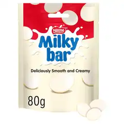 Iceland Milkybar Giant Buttons White Chocolate Bag 80g offer
