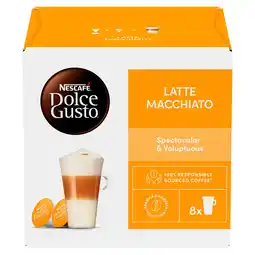 Iceland Nescafe Dolce Gusto Latte Macchiato coffee pods X16 offer