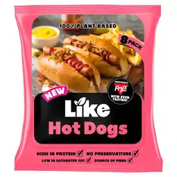 Iceland Like 8 Hot Dogs 360g offer