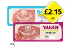 Londis Naked Bacon Smoked, Unsmoked offer