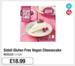 Makro Sidoli Gluten Free Vegan Cheesecake offer