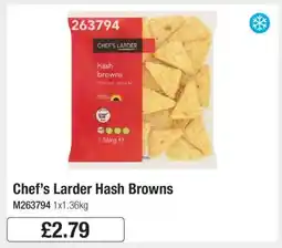 Makro Chef’s Larder Hash Browns offer