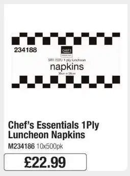 Makro Chef’s Essentials 1Ply Luncheon Napkins offer