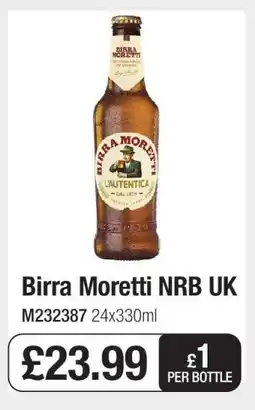Makro Birra Moretti NRB UK offer