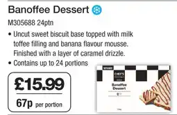 Makro Banoffee Dessert offer