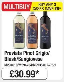 Makro Previata Pinot Grigio/Blush/Sangiovese offer