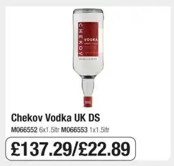 Makro Chekov Vodka UK DS offer