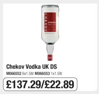 Makro Chekov Vodka UK DS offer