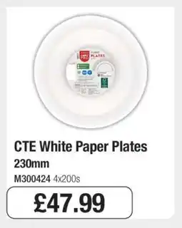 Makro CTE White Paper Plates offer