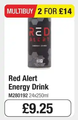 Makro Red Alert Energy Drink offer