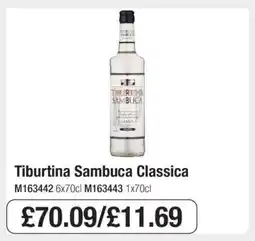 Makro Tiburtina Sambuca Classica offer