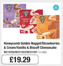 Makro Honeycomb Golden Nugget/Strawberries & Cream/Vanilla & Biscoff Cheesecake offer