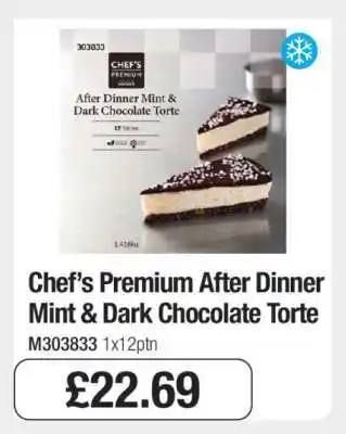 Chef’s Premium After Dinner Mint & Dark Chocolate Torte
