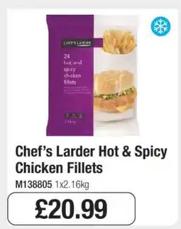 Makro Chef’s Larder Hot & Spicy Chicken Fillets offer