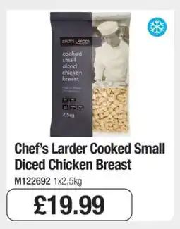 Makro Chef’s Larder Cooked Small Diced Chicken Breast offer