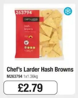 Makro Chef’s Larder Hash Browns offer