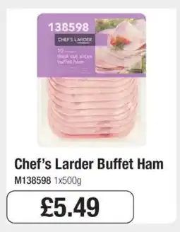 Makro Chef’s Larder Buffet Ham offer