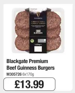 Makro Blackgate Premium Beef Guinness Burgers offer