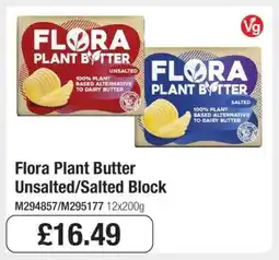 Makro Flora Plant Butter Unsalted/Salted Block offer