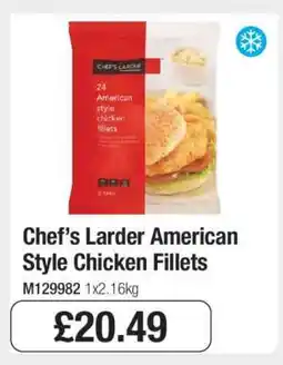 Makro Chef’s Larder American Style Chicken Fillets offer