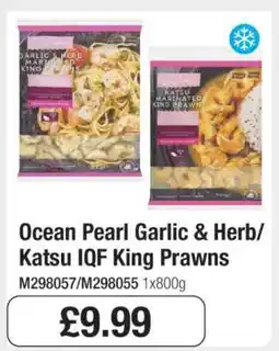 Makro Ocean Pearl Garlic & Herb/Katsu IQF King Prawns offer
