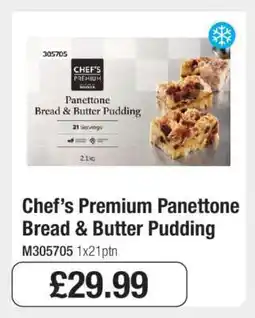 Makro Chef’s Premium Panettone Bread & Butter Pudding offer