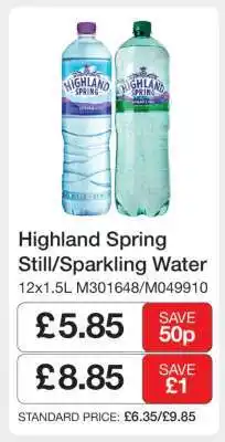 Makro Highland Spring Still/Sparkling Water offer
