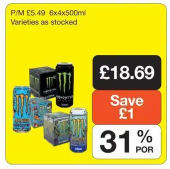 Makro Monster Energy Drink offer