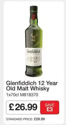 Makro Glenfiddich 12 Year Old Malt Whisky offer
