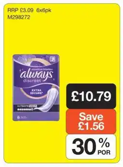 Makro Always Discreet Extra Secure offer